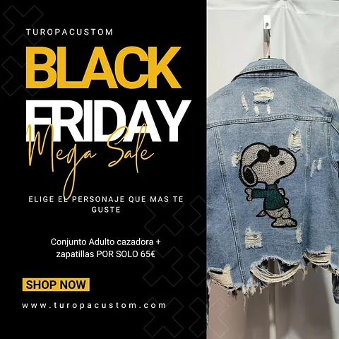 Tu ropa custom imagen black friday